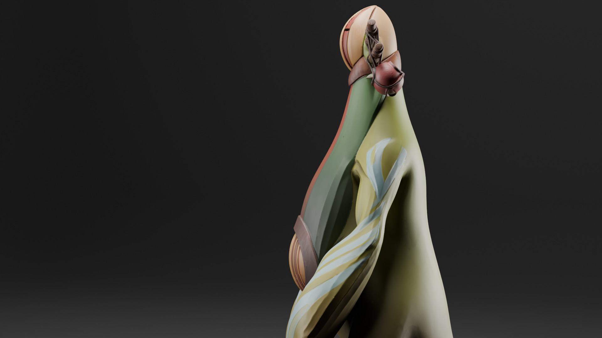 Ancient Jungle Sentinel Stylized Guardian Creature 3D Model 3D print model_5