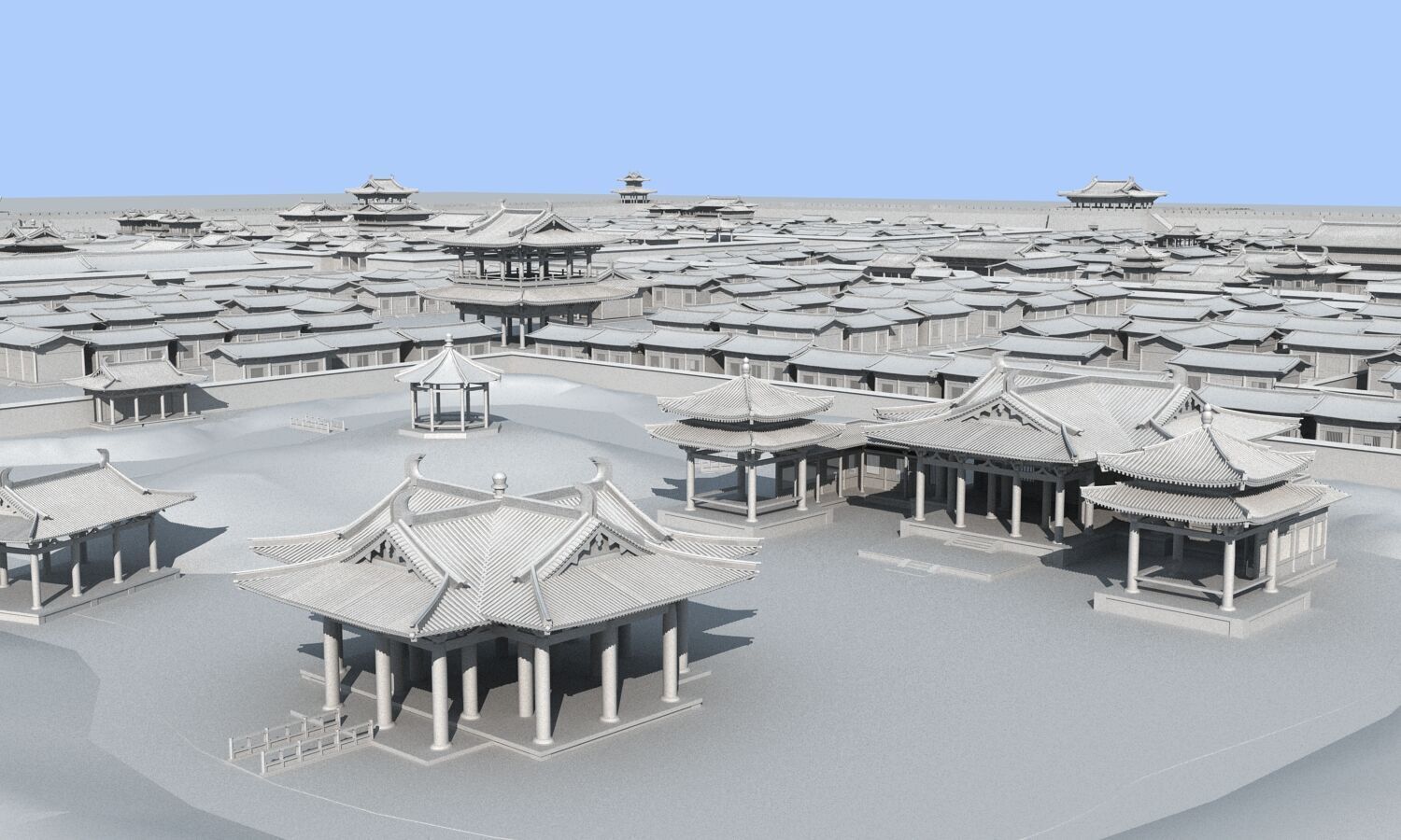 Ancient city 3D model_3