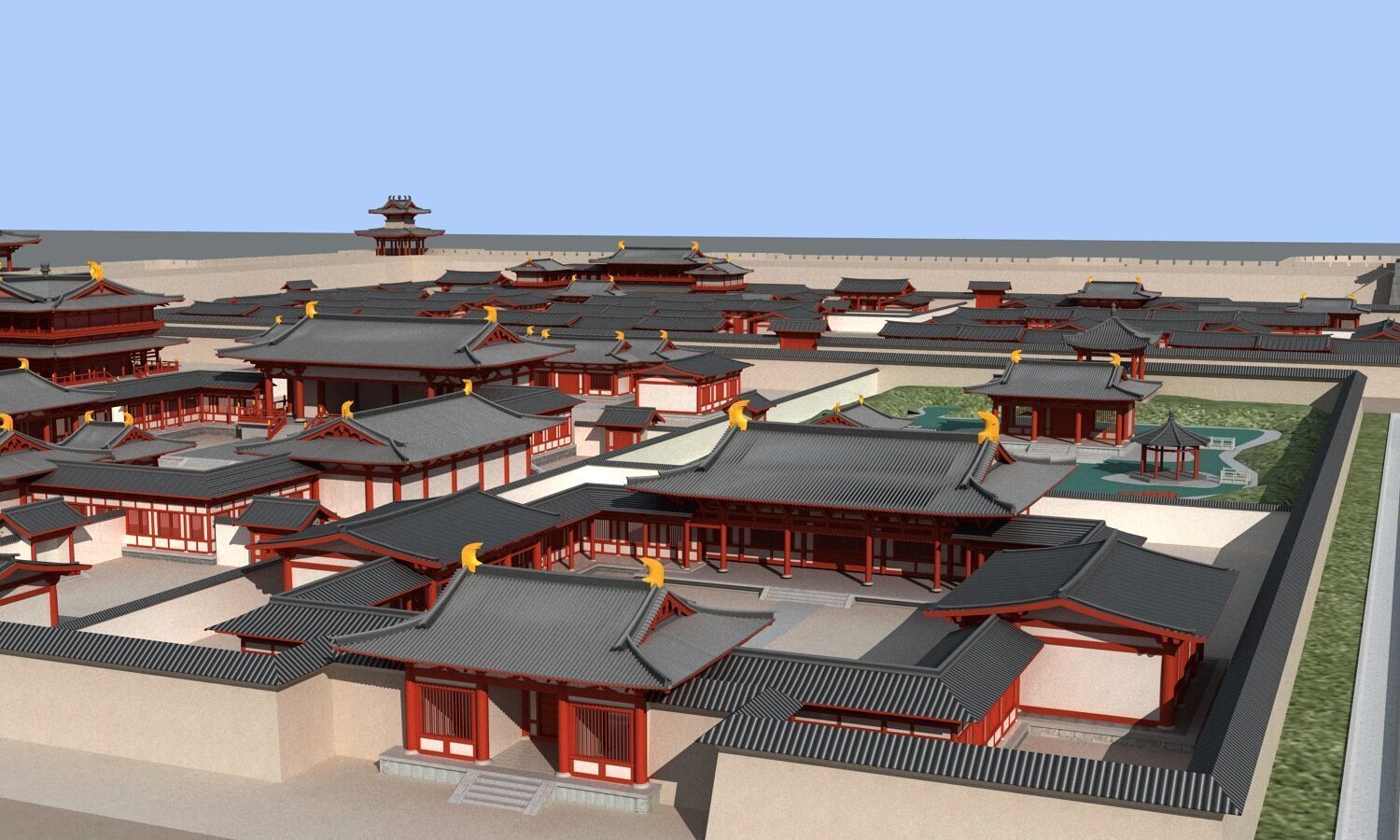 Ancient city 3D model_1