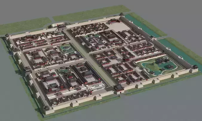 Ancient city 3D model