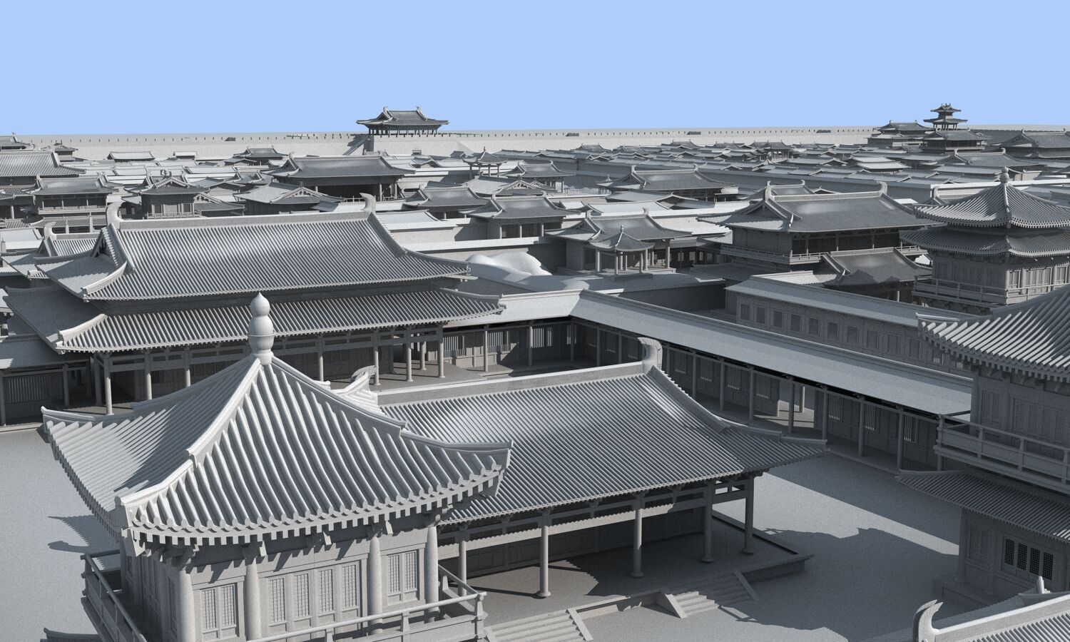 Ancient city 3D model_4