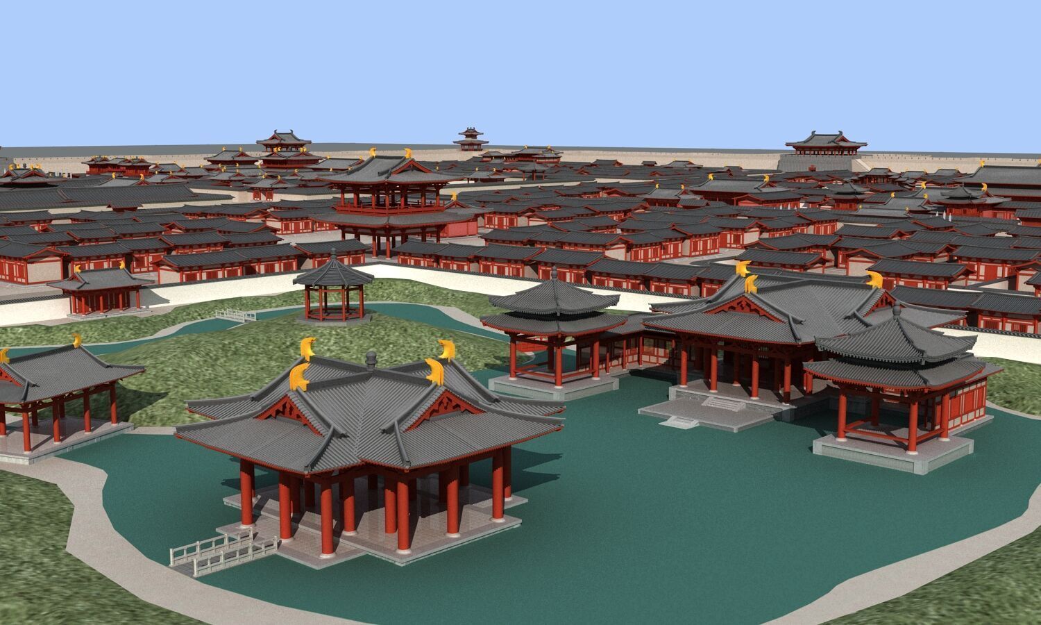 Ancient city 3D model_2