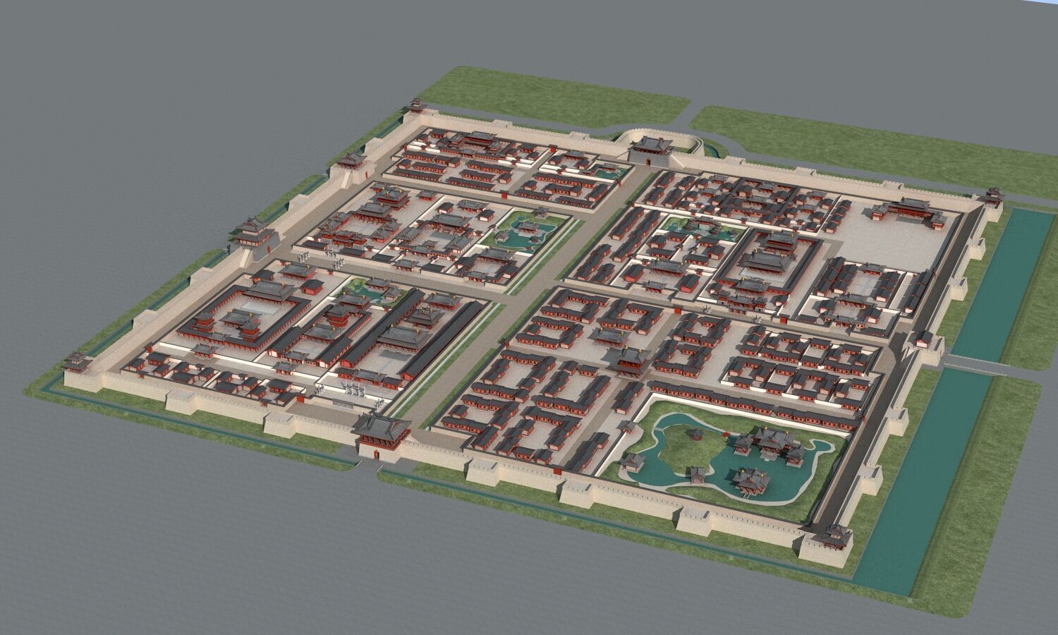 Ancient city 3D model_9