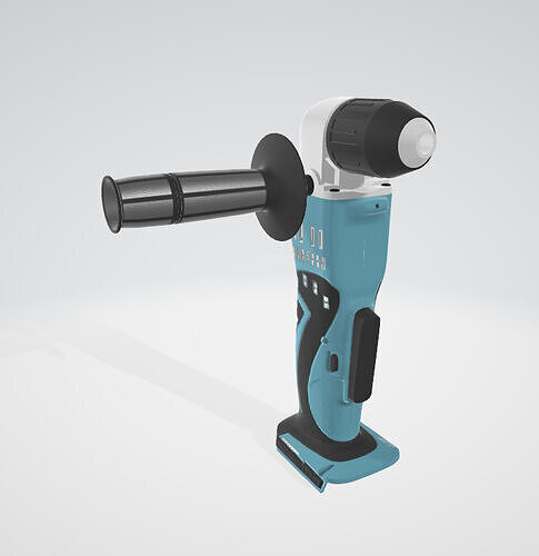 BORDER-PURPOSED ANGLE DRILL 3D model