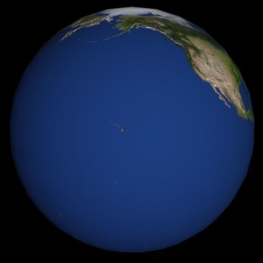 High Quality Rotating Earth Model Low-poly 3D model_55