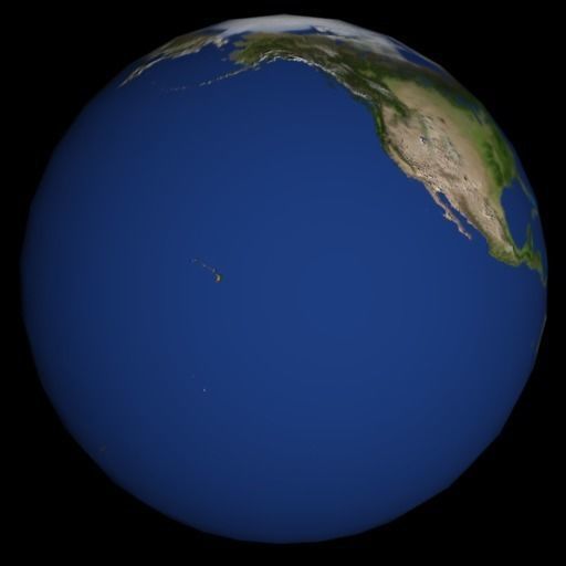 High Quality Rotating Earth Model Low-poly 3D model_59