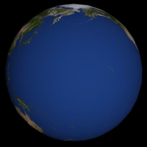 High Quality Rotating Earth Model Low-poly 3D model_49