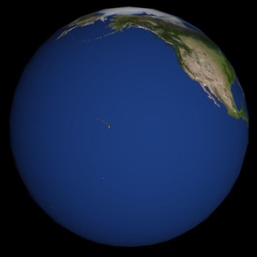 High Quality Rotating Earth Model Low-poly 3D model_56