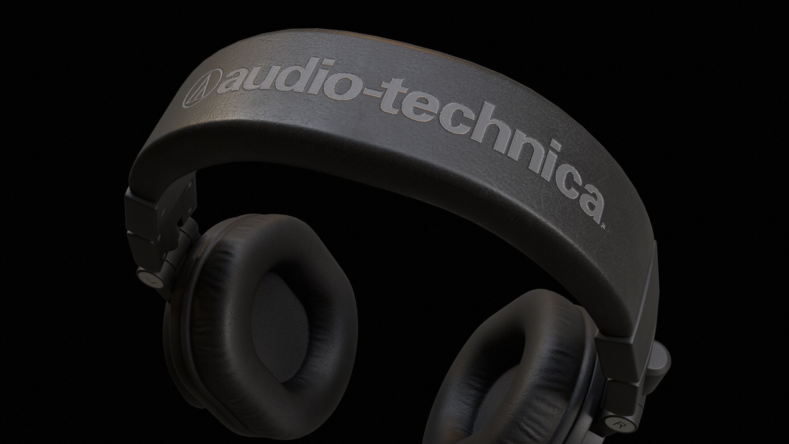 Audio Technica Headphone ATH-M50X PBR 3D model_11