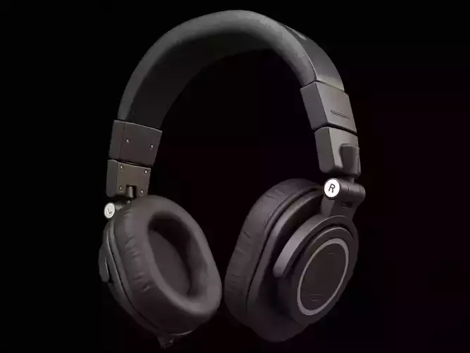 Audio Technica Headphone ATH-M50X PBR 3D model