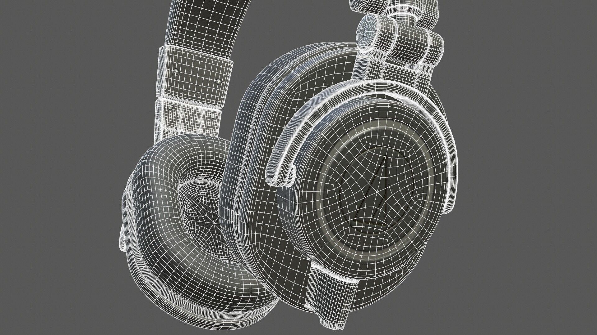 Audio Technica Headphone ATH-M50X PBR 3D model_17
