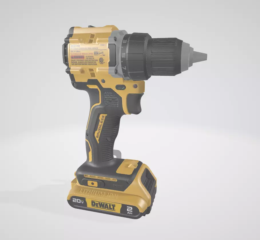 Cordless Drill Driver 3D model_0