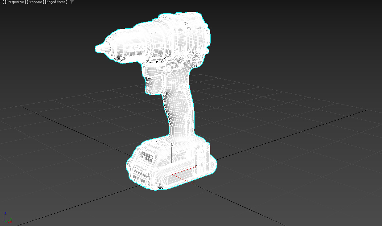 Cordless Drill Driver 3D model_3