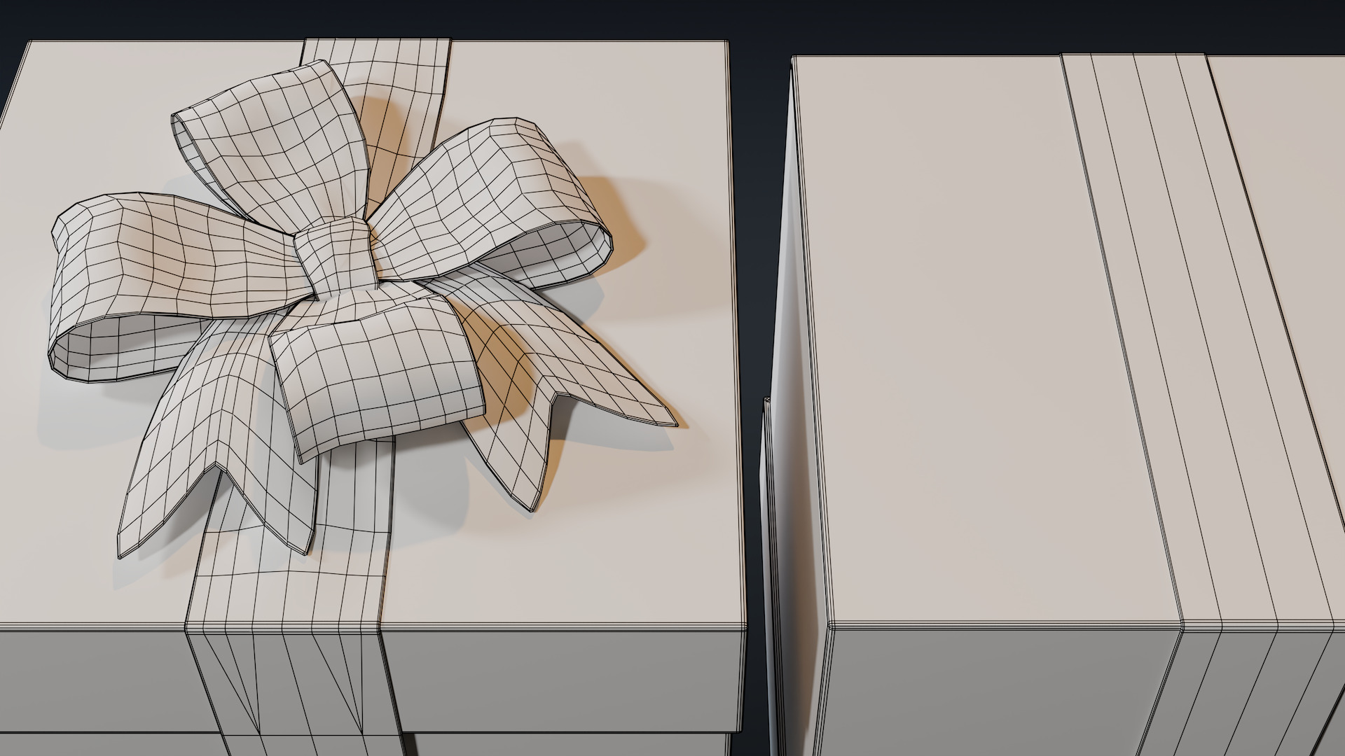 Tiny Holiday Gift Box Low-poly 3D model_5