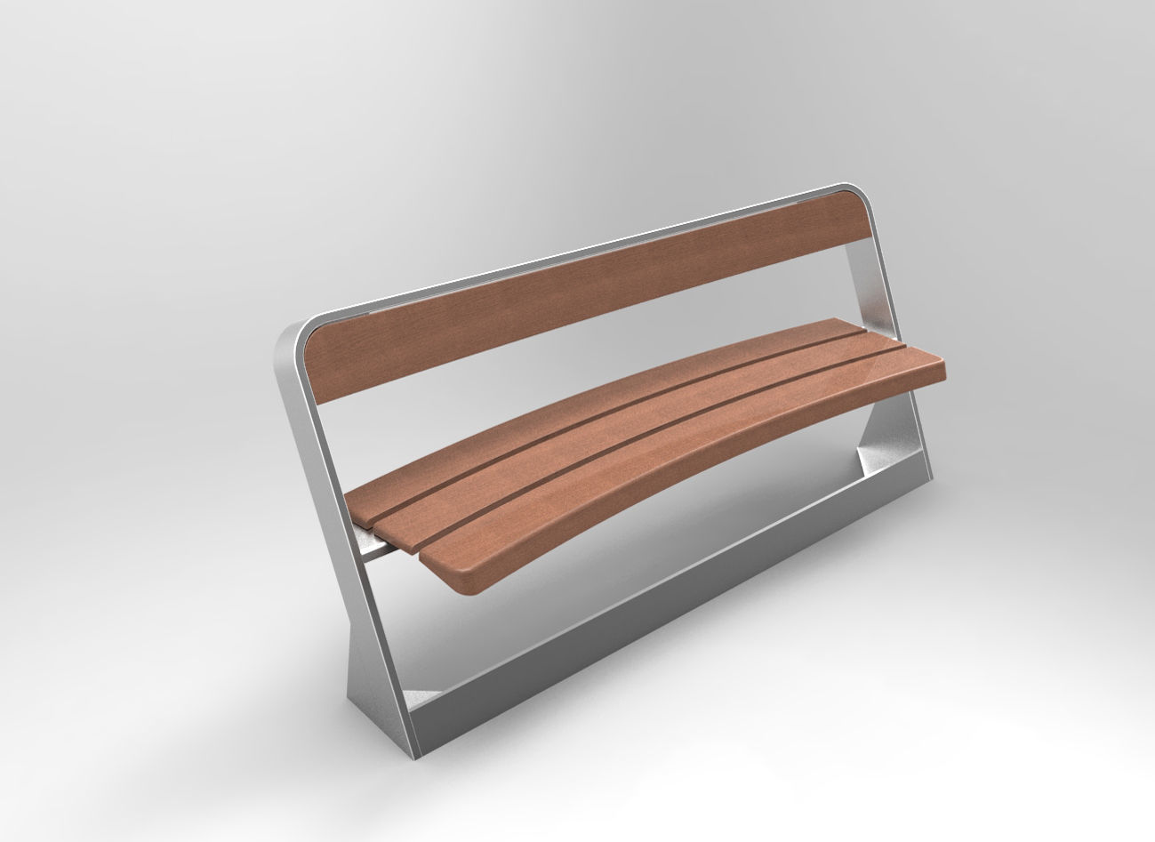 Bench - Urban Furniture Collection 3D model_3