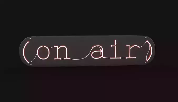 On Air Neon Sign 3D model