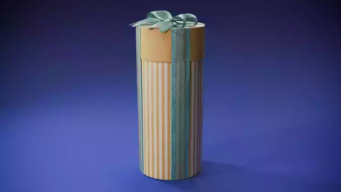 Yellow Stripes Gift Box