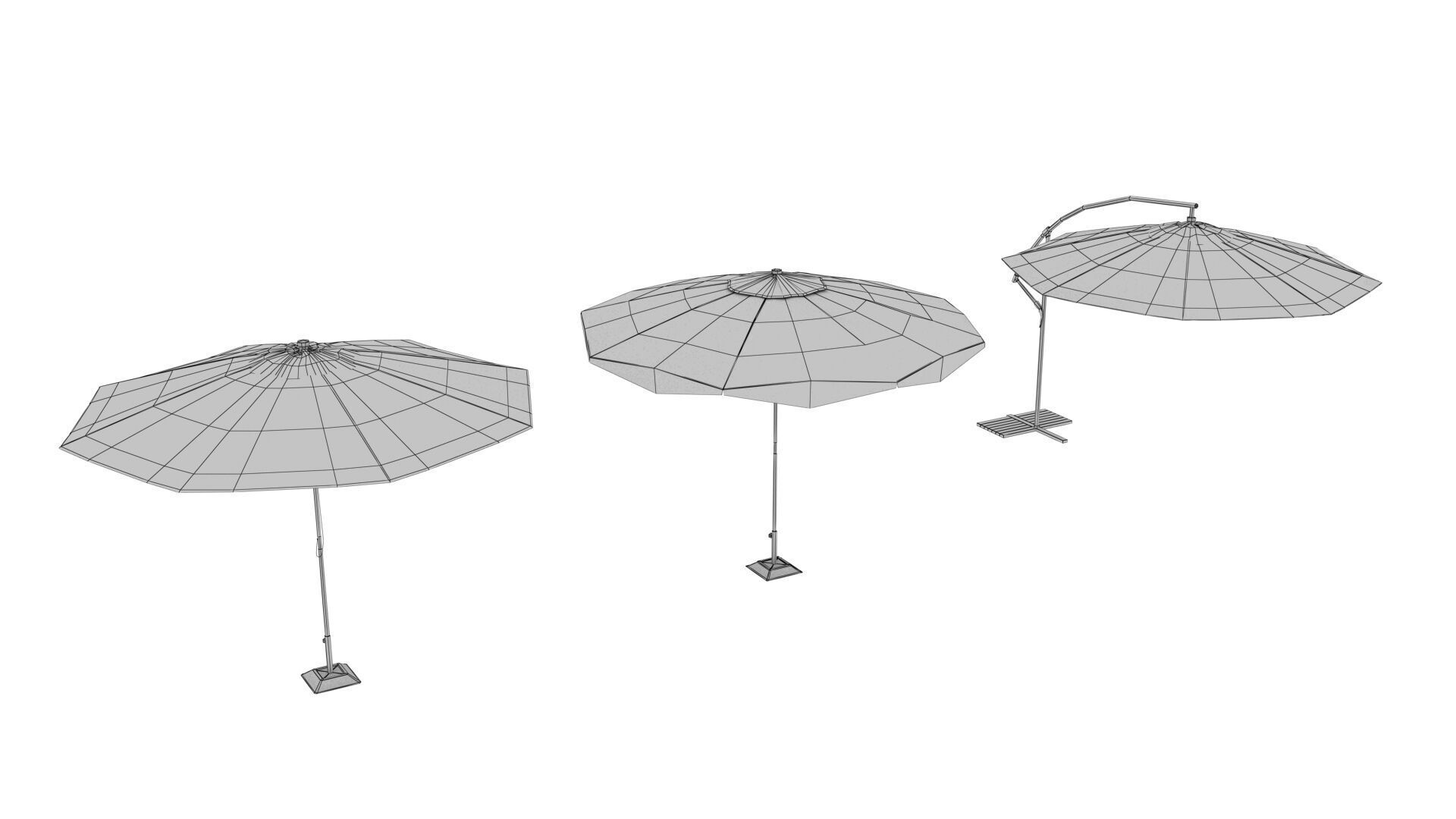 OUTDOOR FURNITURE 41 Low-poly 3D model_7