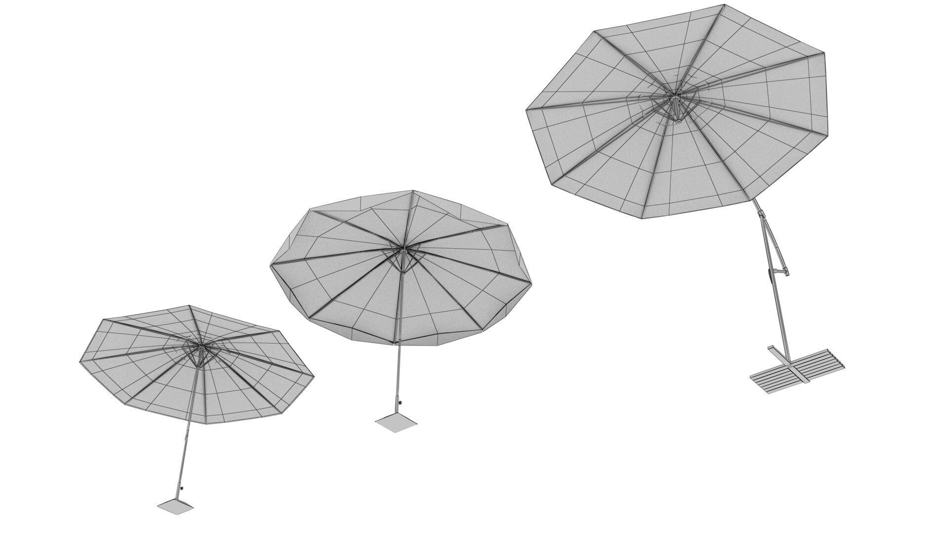 OUTDOOR FURNITURE 41 Low-poly 3D model_8