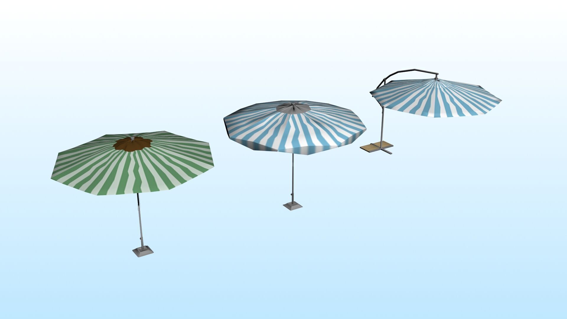 OUTDOOR FURNITURE 41 Low-poly 3D model_1