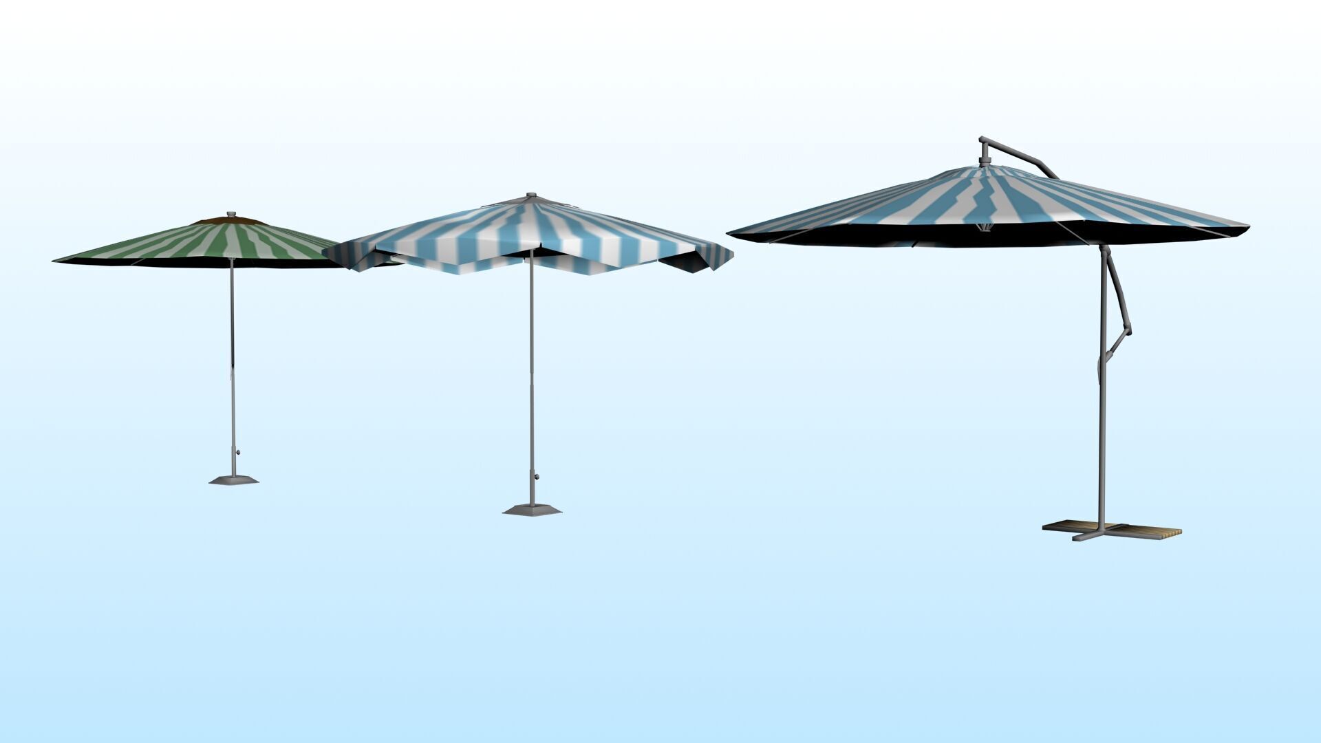 OUTDOOR FURNITURE 41 Low-poly 3D model_6