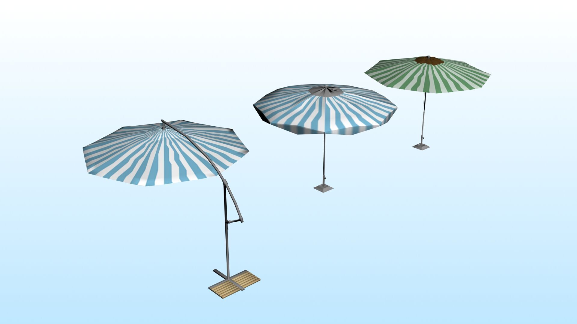 OUTDOOR FURNITURE 41 Low-poly 3D model_3