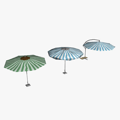 OUTDOOR FURNITURE 41 Low-poly 3D model