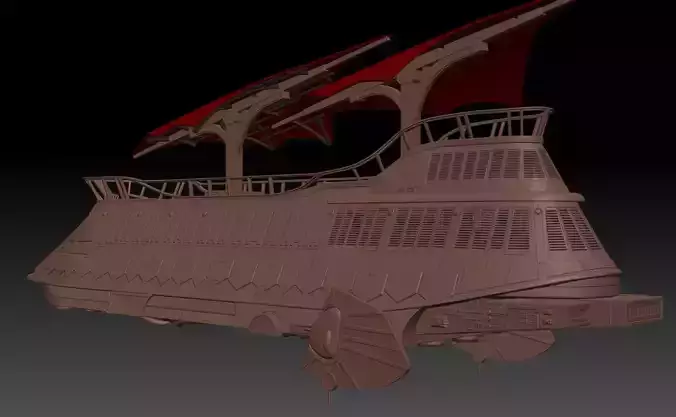 Sail Barge playset diorama vehicle