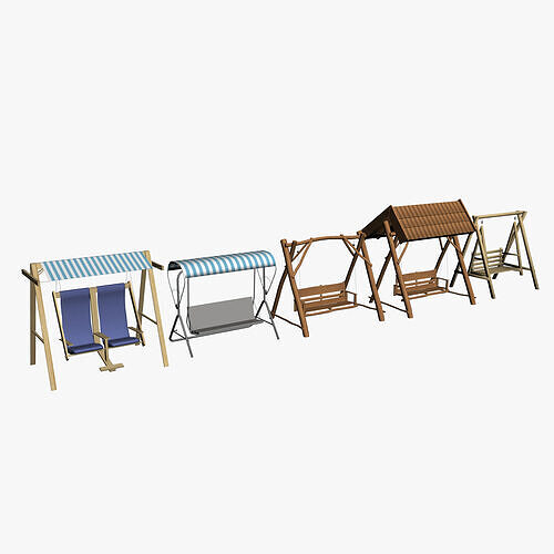 OUTDOOR FURNITURE 42 Low-poly 3D model