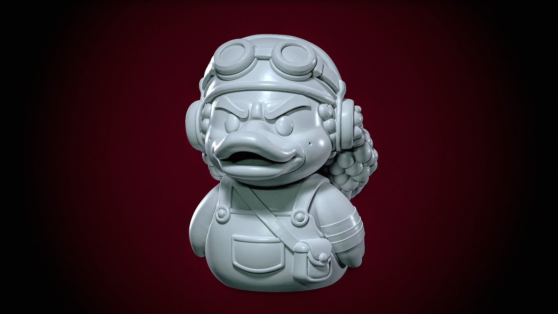 Rubber Duck - Usop one piece - 3D print 3D print model_3