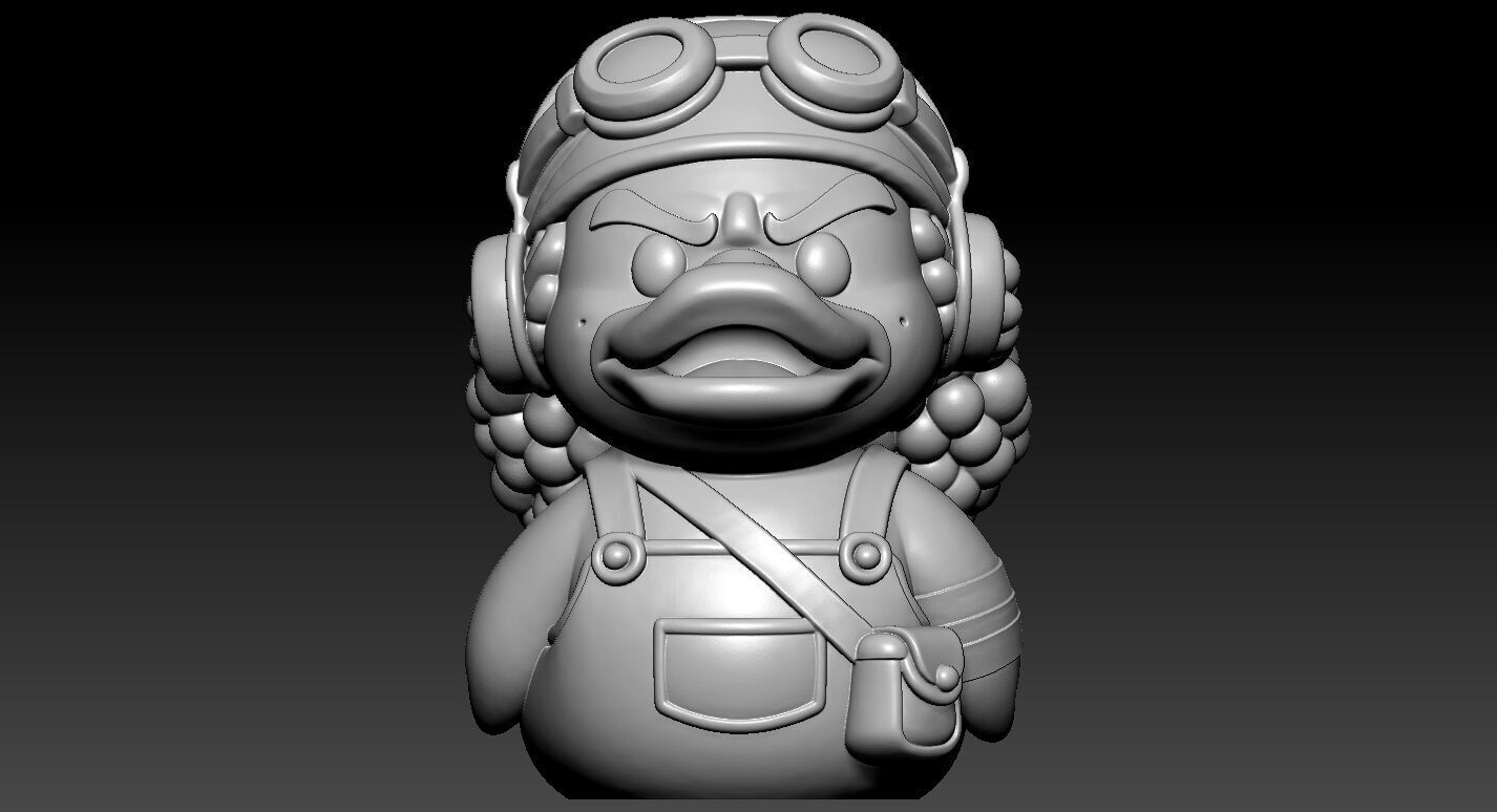 Rubber Duck - Usop one piece - 3D print 3D print model_2