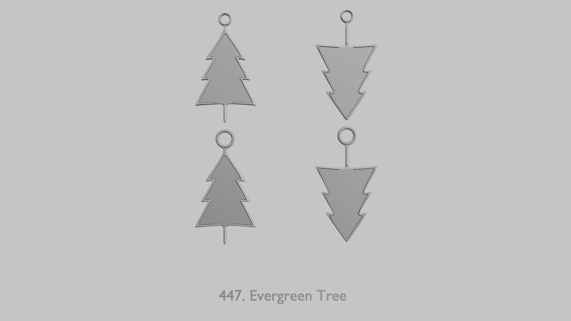 Winter Wonderland STL Pendant Collection 3D print model_15