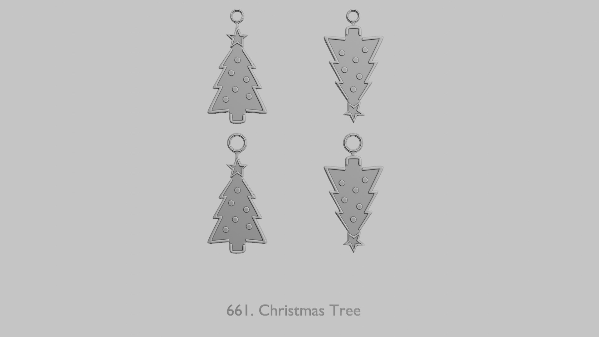 Winter Wonderland Mini STL Pendant Set 3D print model_6