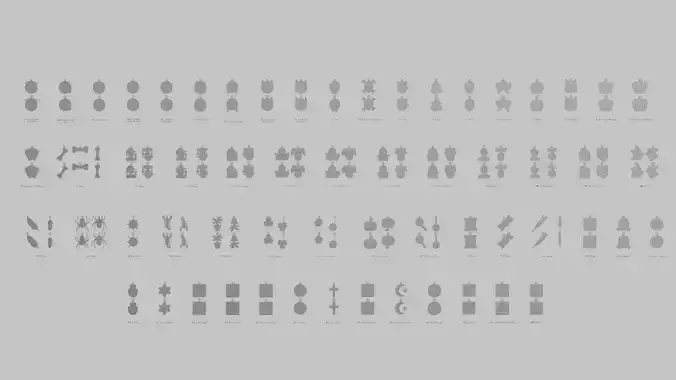 Witchy Stuff STL Pendant Set