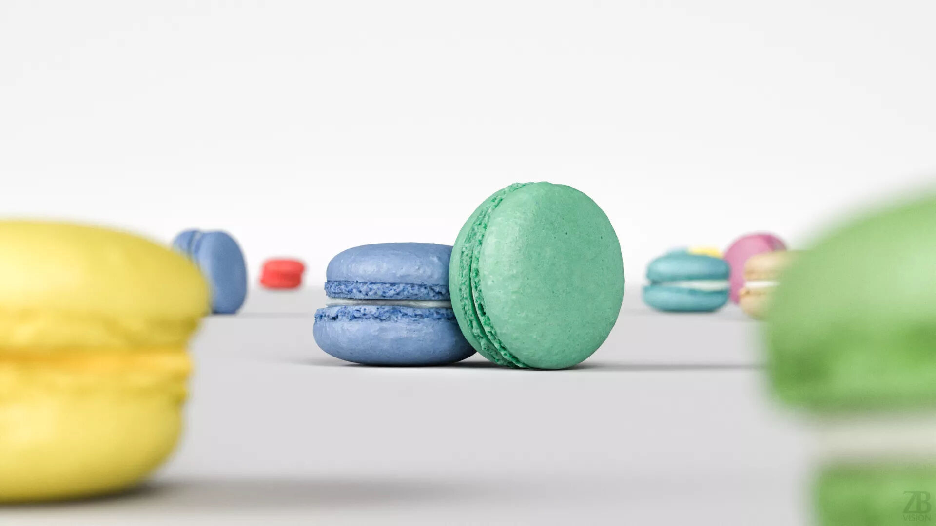 Macaron 3D model_1