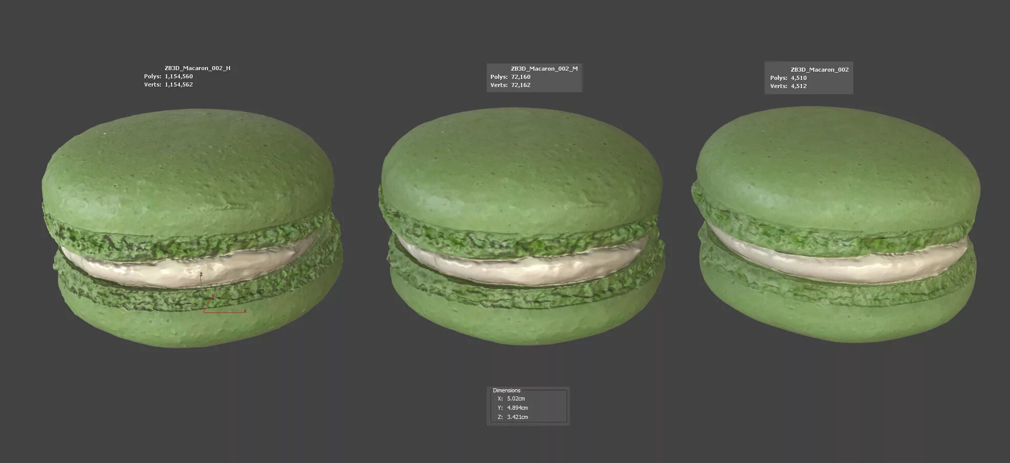 Macaron 3D model_5