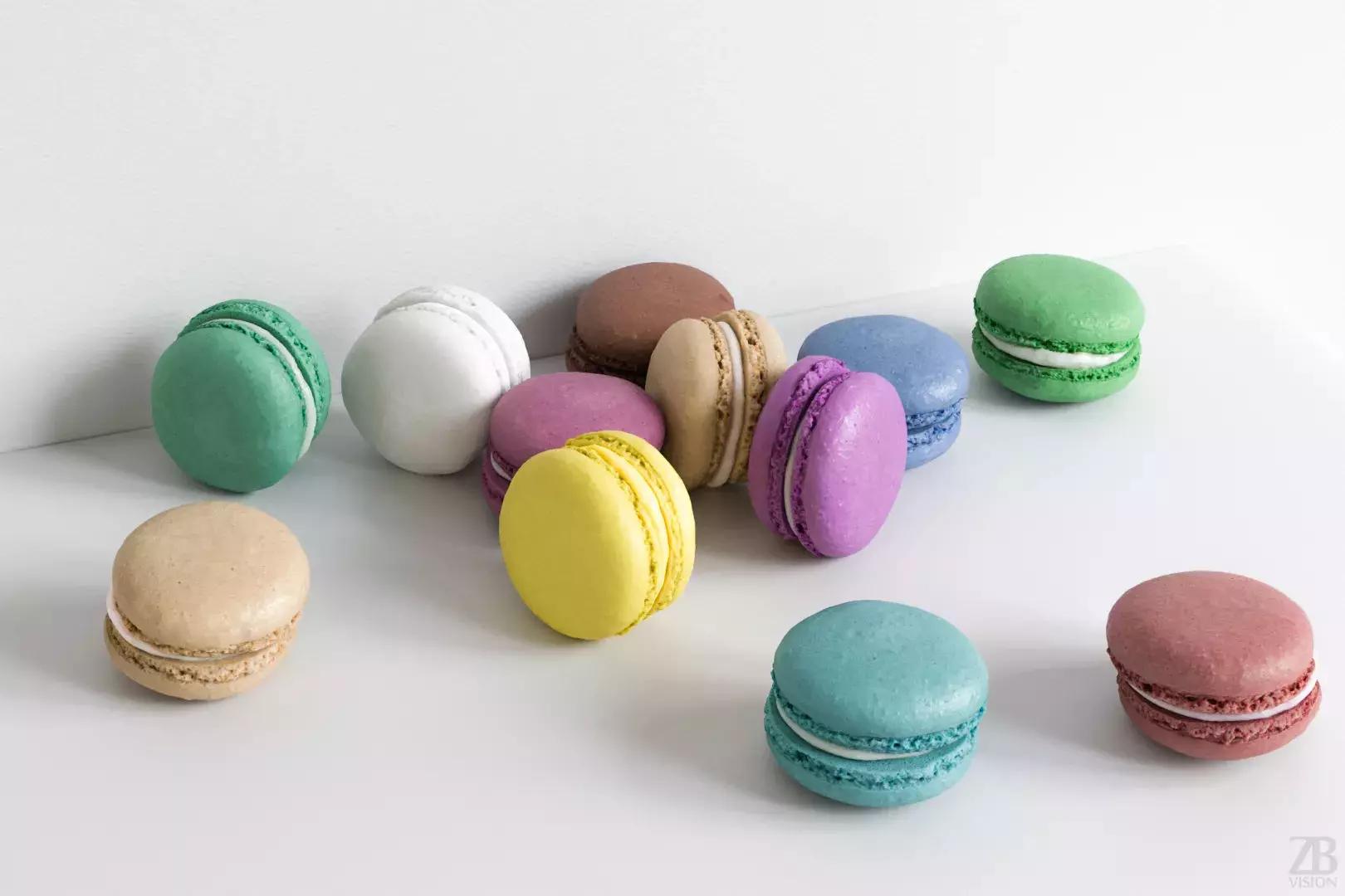 Macaron 3D model_0
