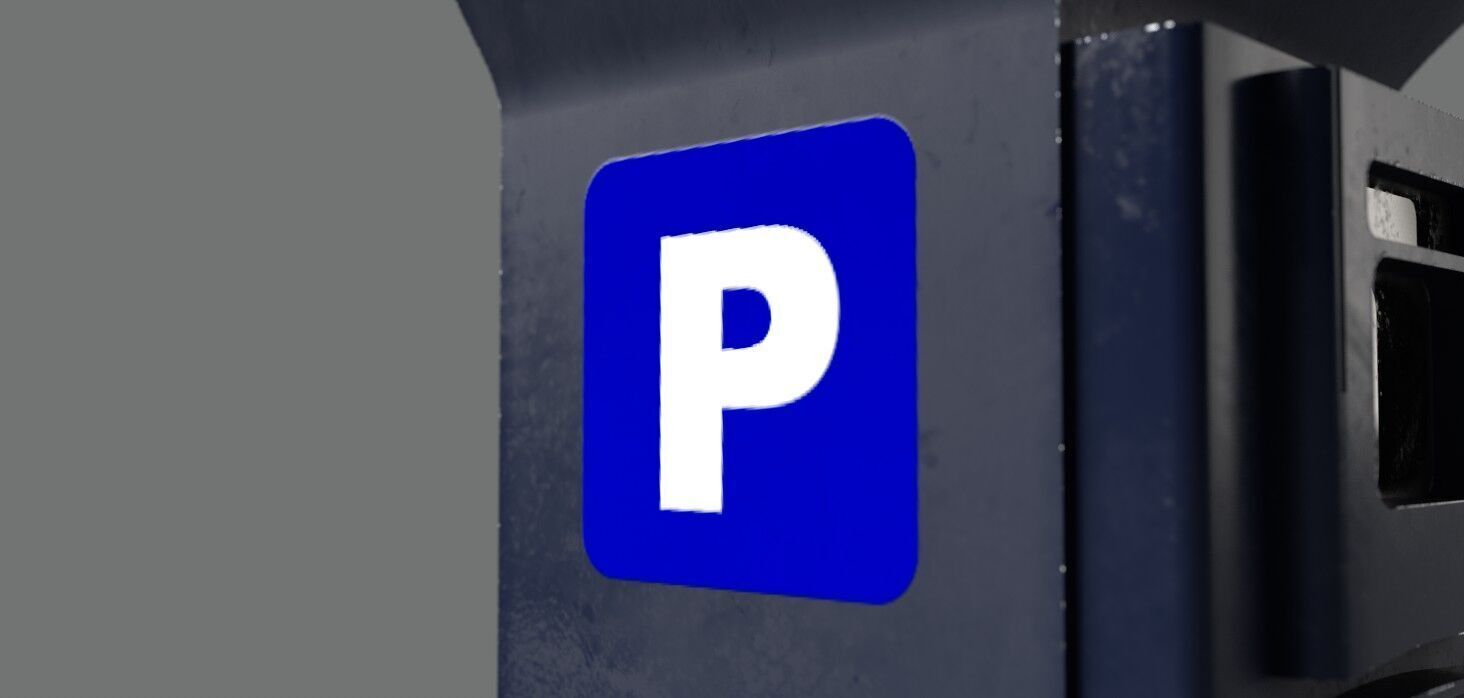 Park Meter PBR 3D Model Low-poly 3D model_12