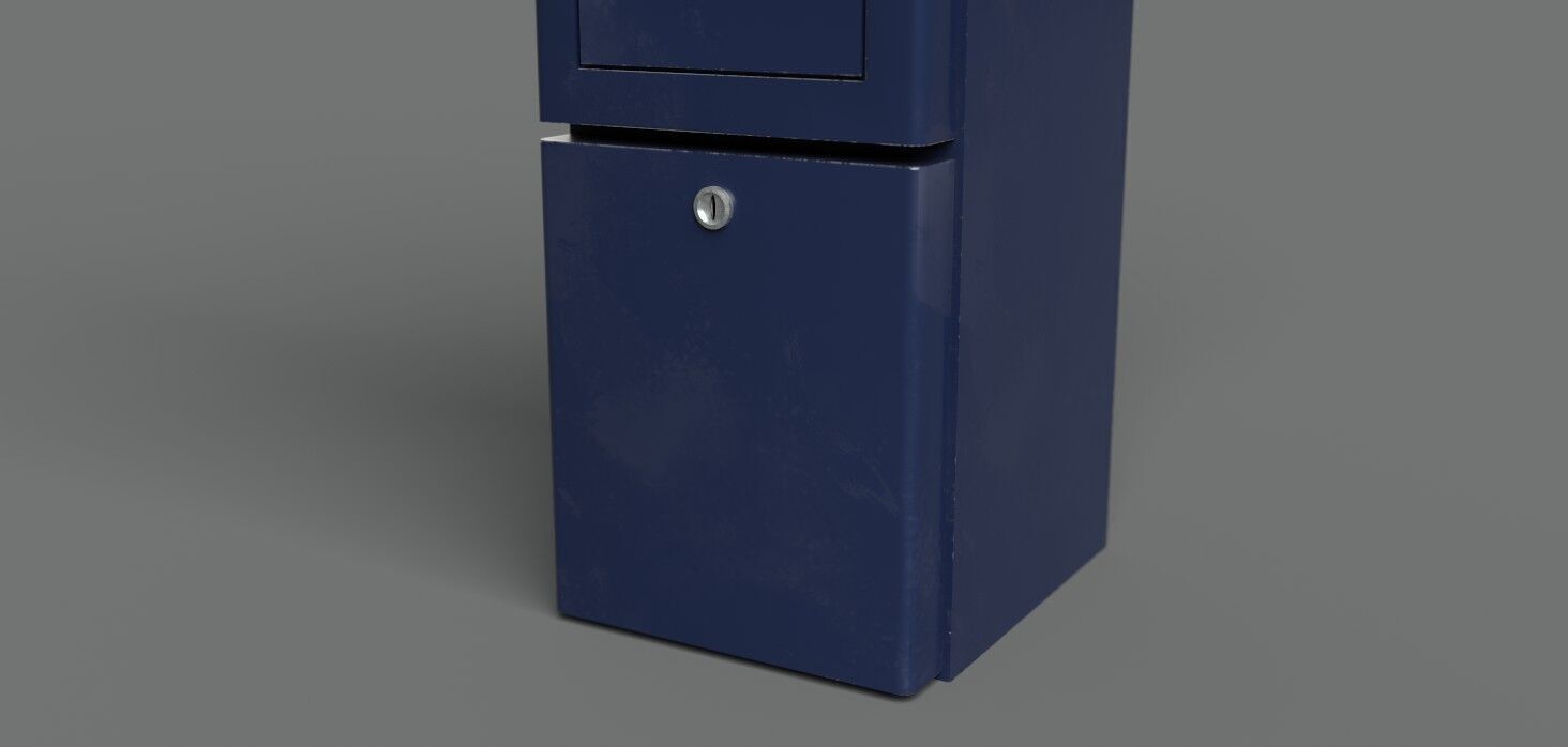 Park Meter PBR 3D Model Low-poly 3D model_8