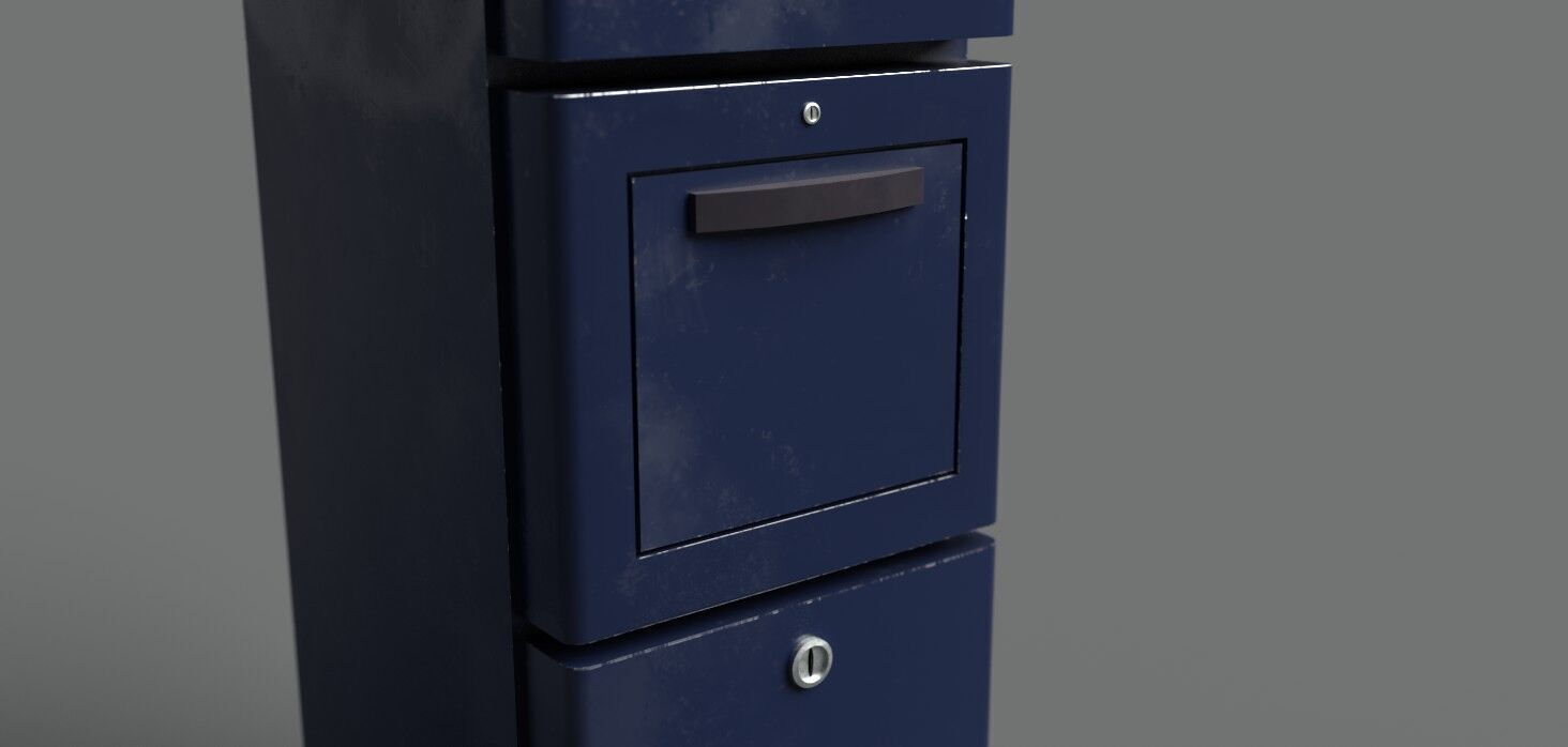 Park Meter PBR 3D Model Low-poly 3D model_7