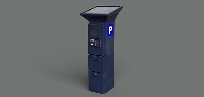 Park Meter PBR 3D Model Low-poly 3D model