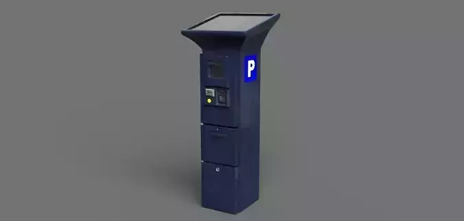 Park Meter PBR 3D Model