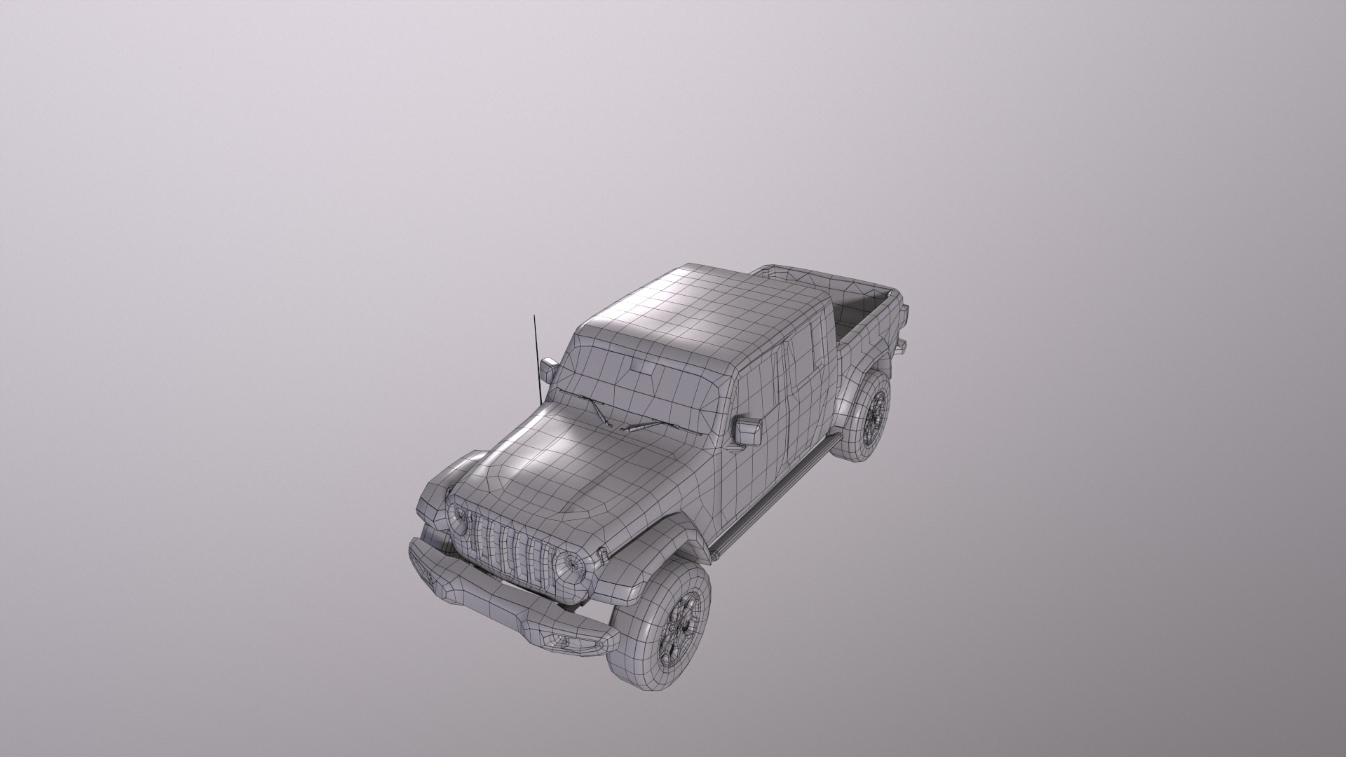 Realistic SUV Truck  AR VR Ready Asset Low-poly 3D model_19