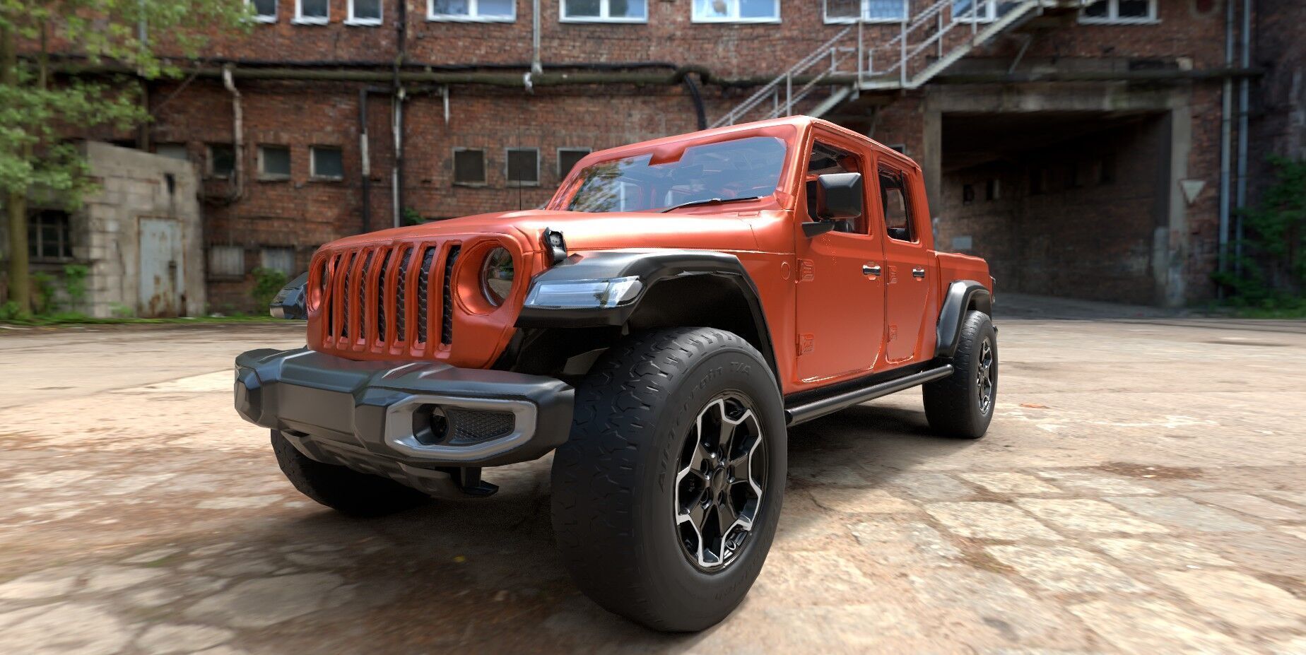 Realistic SUV Truck  AR VR Ready Asset Low-poly 3D model_17