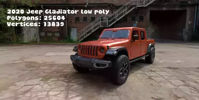 Realistic SUV Truck  AR VR Ready Asset Low-poly 3D model