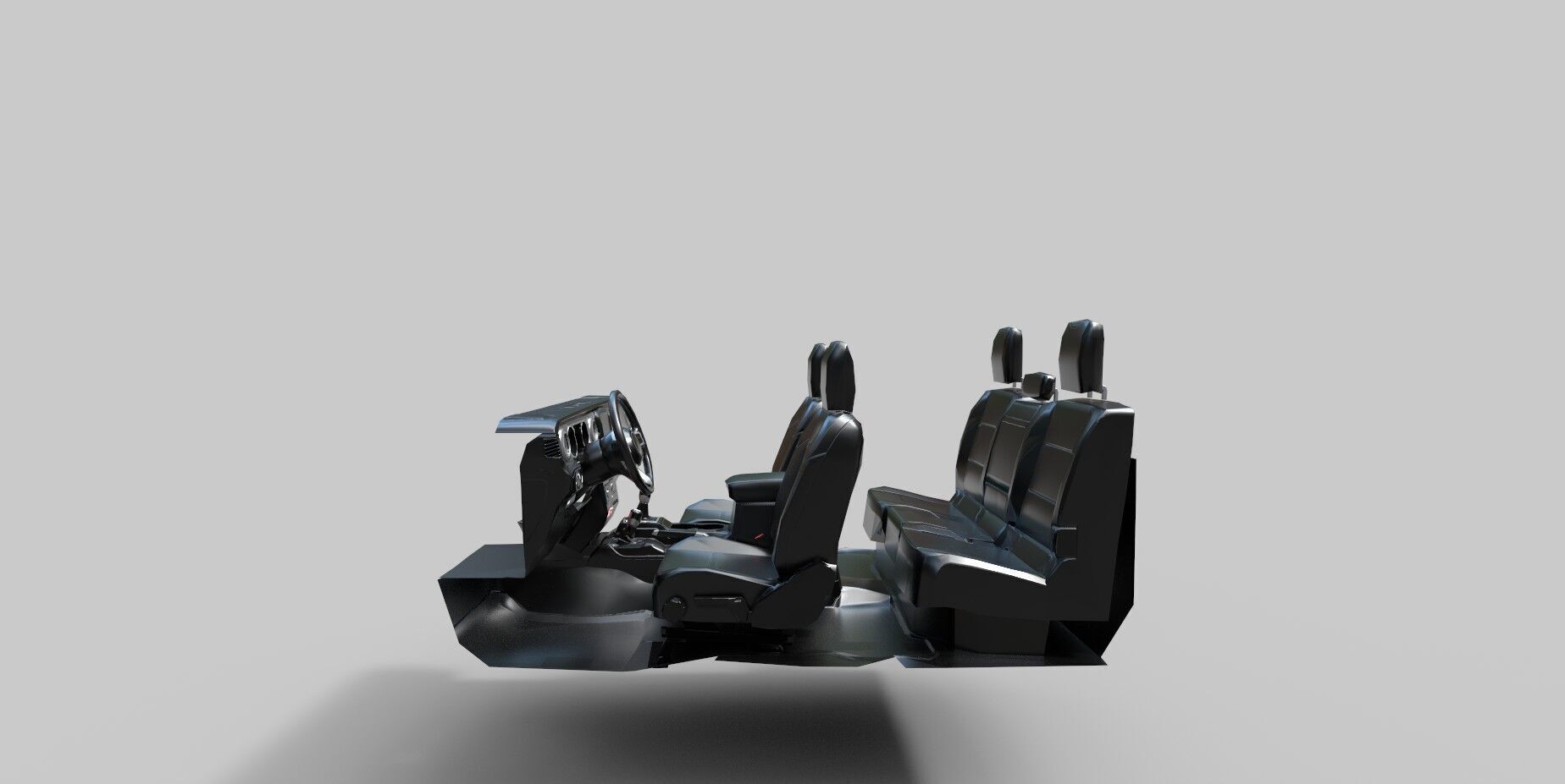 Realistic SUV Truck  AR VR Ready Asset Low-poly 3D model_14