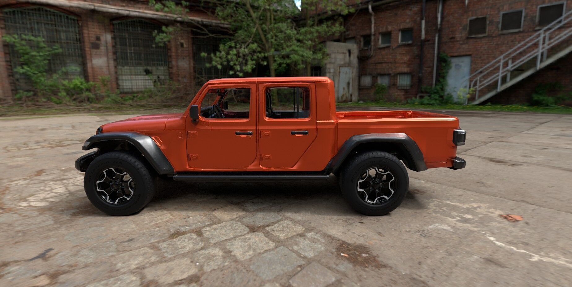 Realistic SUV Truck  AR VR Ready Asset Low-poly 3D model_3