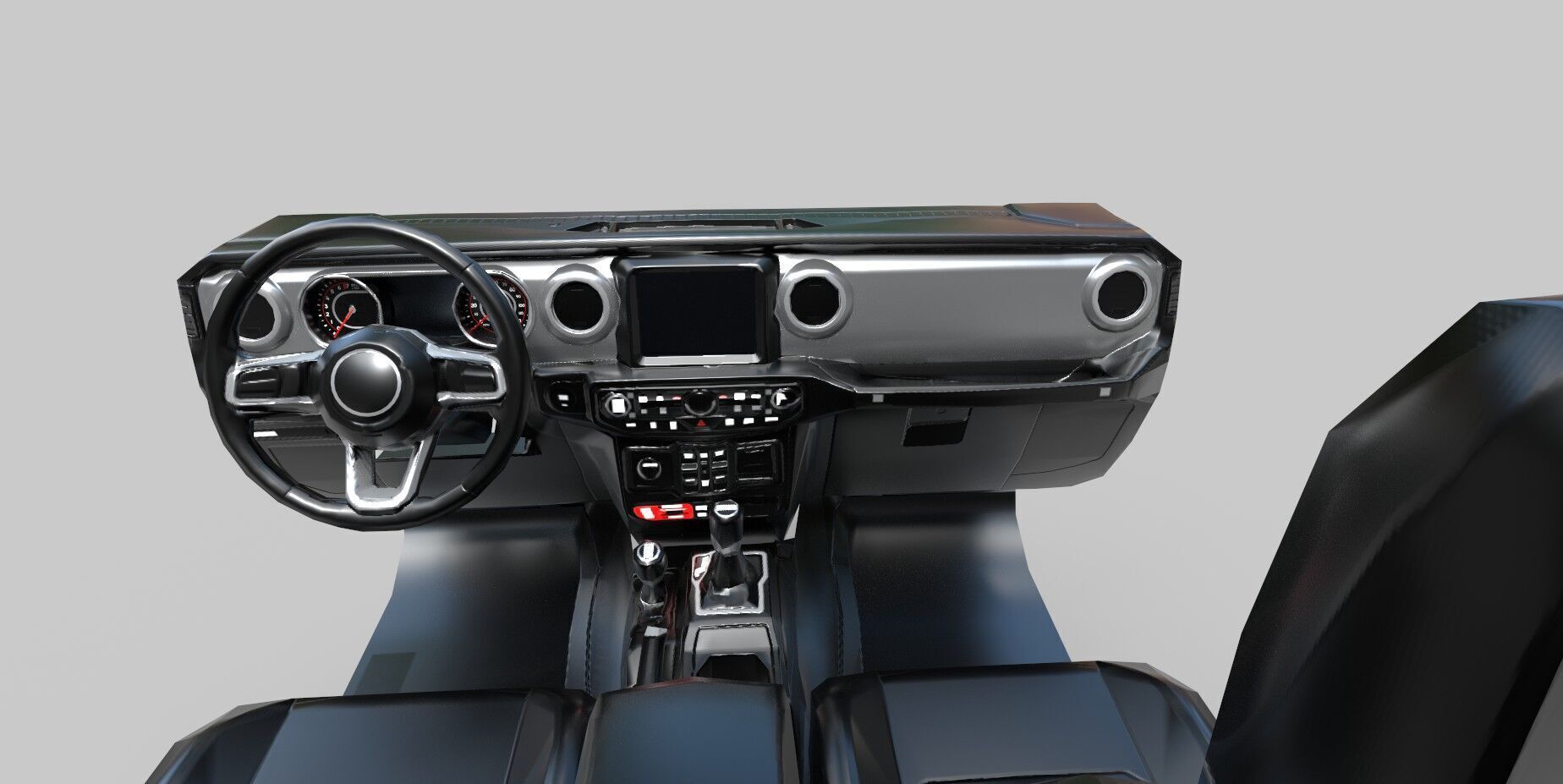 Realistic SUV Truck  AR VR Ready Asset Low-poly 3D model_15