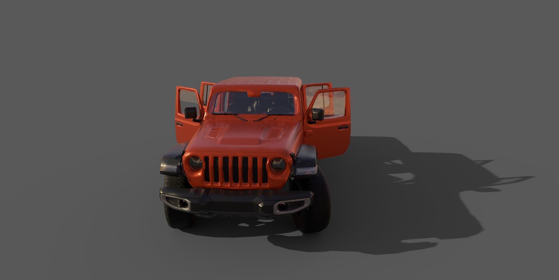 Realistic SUV Truck  AR VR Ready Asset Low-poly 3D model_5