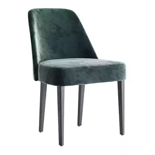 VELOUR Fabric chair 3D model